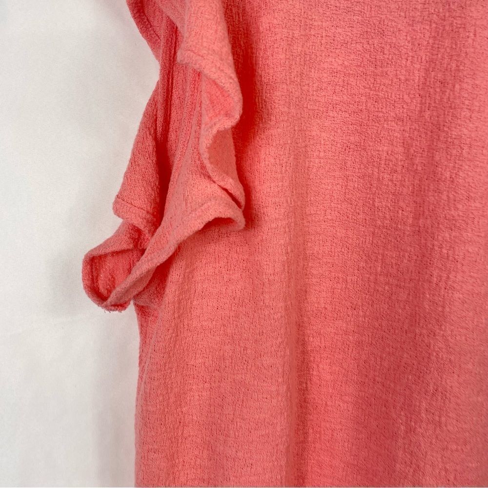 Madewell Texture Thread Ruffle-Sleeve Tank Top Pink Size Small - Picture 9 of 15